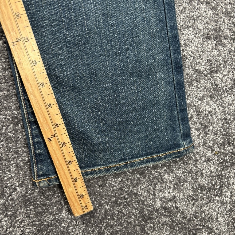 American Eagle Kick Boot Jeans Womens 4 Long Dark Wash Super Stretch Denim - Picture 10 of 12